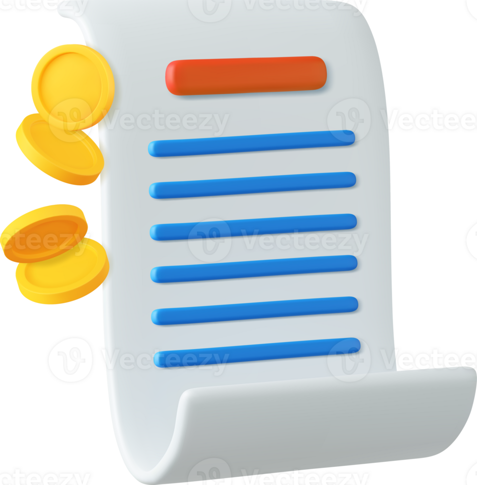 3D bill payment png