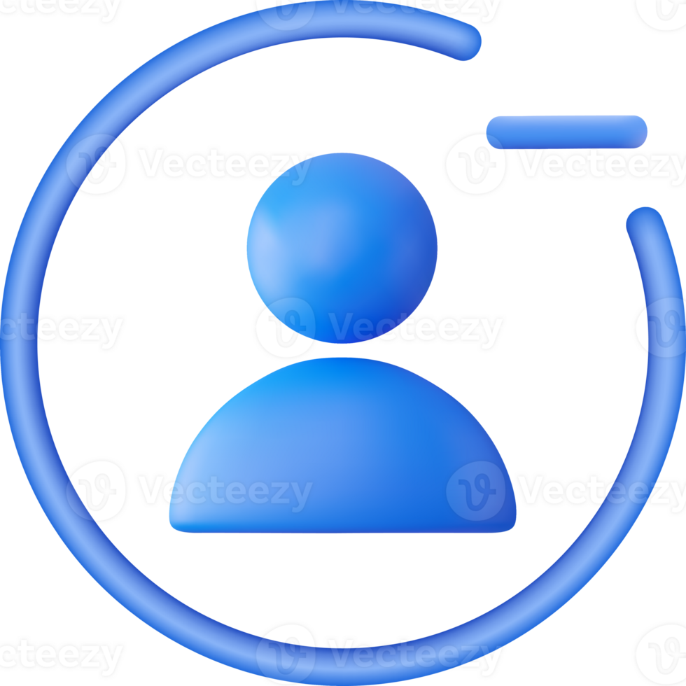 3d User icon png