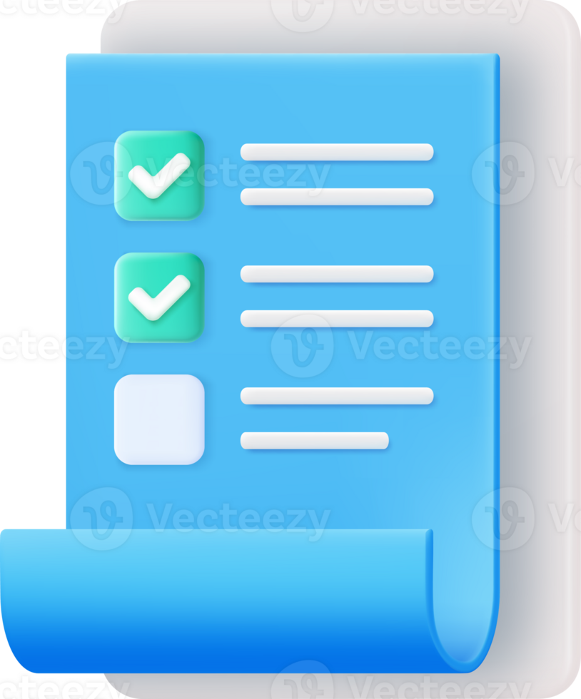 Clipboard and check marks png