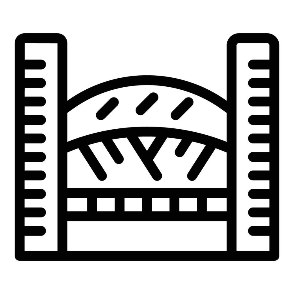 Sydney bridge icon outline vector. Construction landmark vector