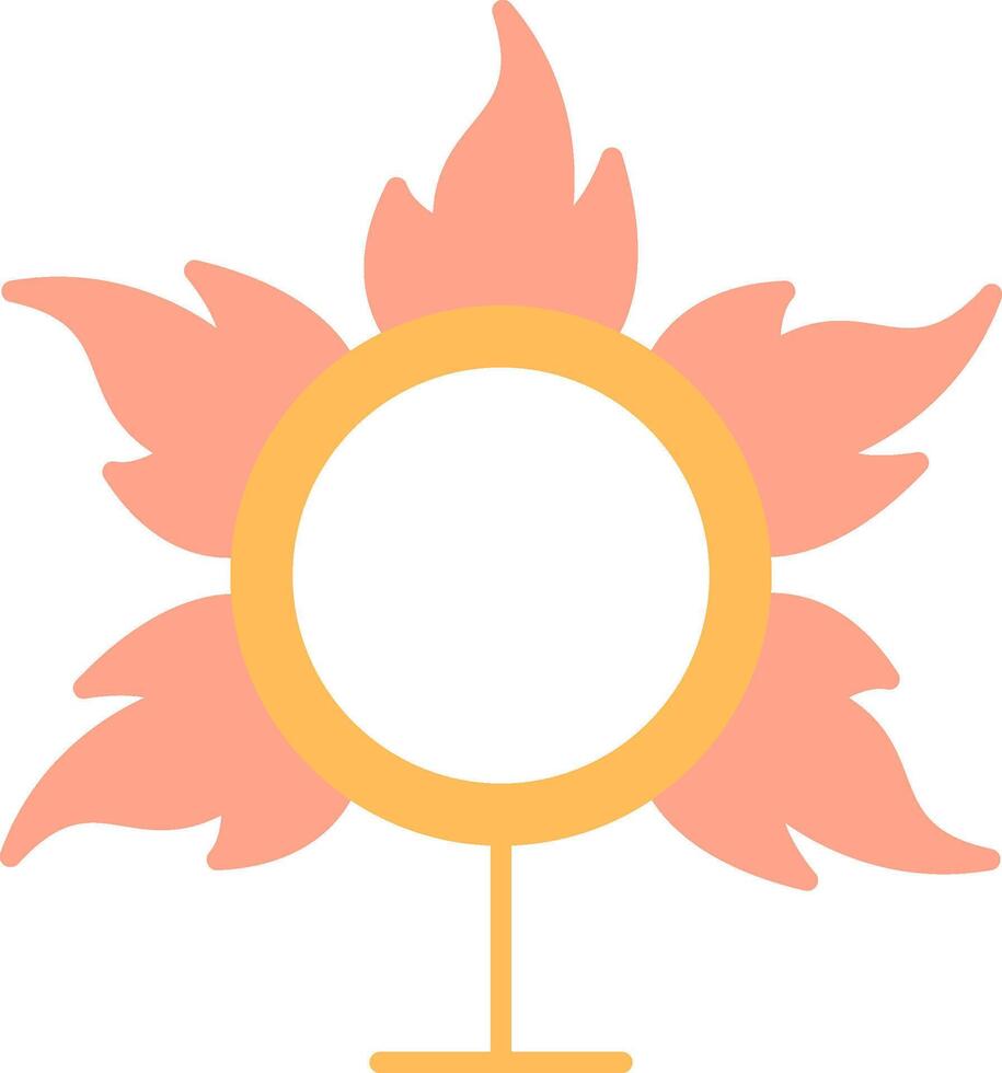 Ring Of Fire Flat Light Icon vector
