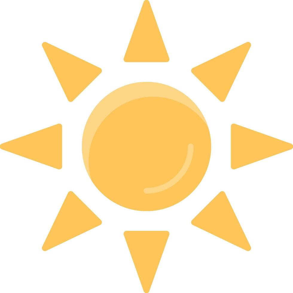 Sun Flat Light Icon vector