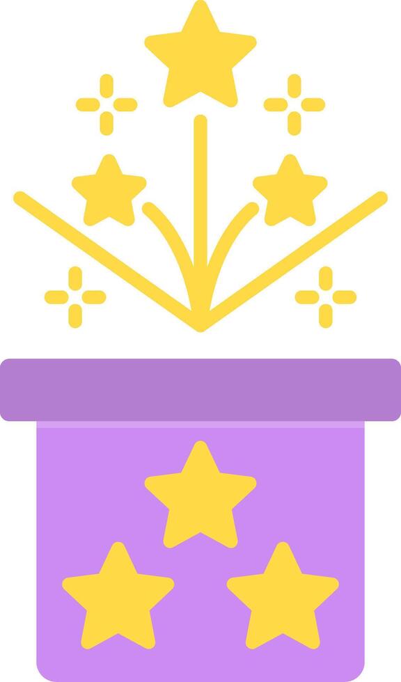 Magic Box Flat Light Icon vector