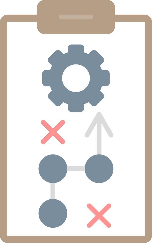 Strategy Flat Light Icon vector