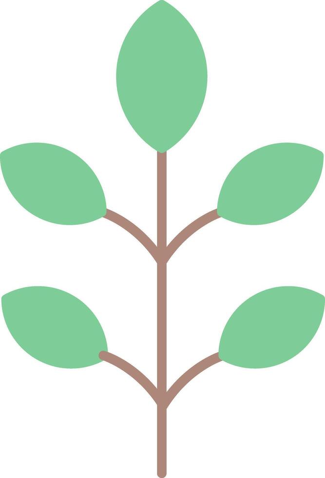 Leaf Flat Light Icon vector
