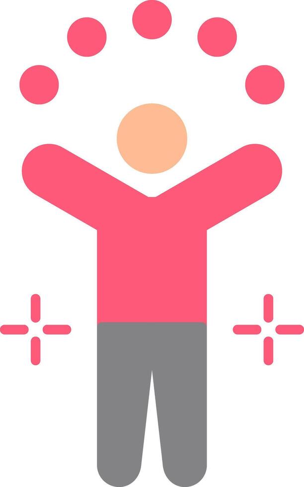 Juggling Ball Flat Light Icon vector