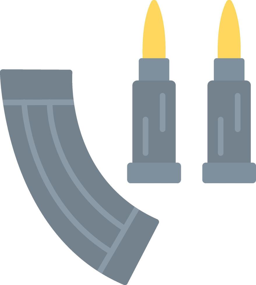 Ammunition Flat Light Icon vector