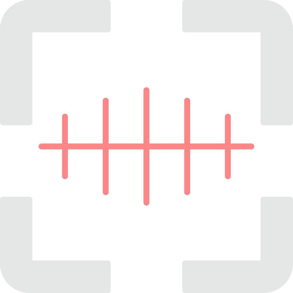Barcode Scanner Flat Light Icon vector