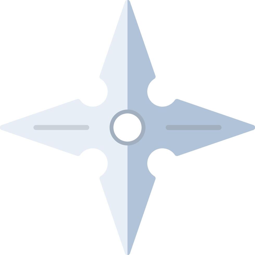 Shuriken Flat Light Icon vector