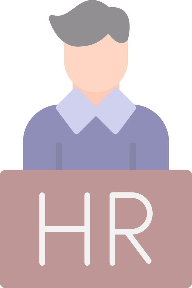 Human Resources Flat Light Icon vector