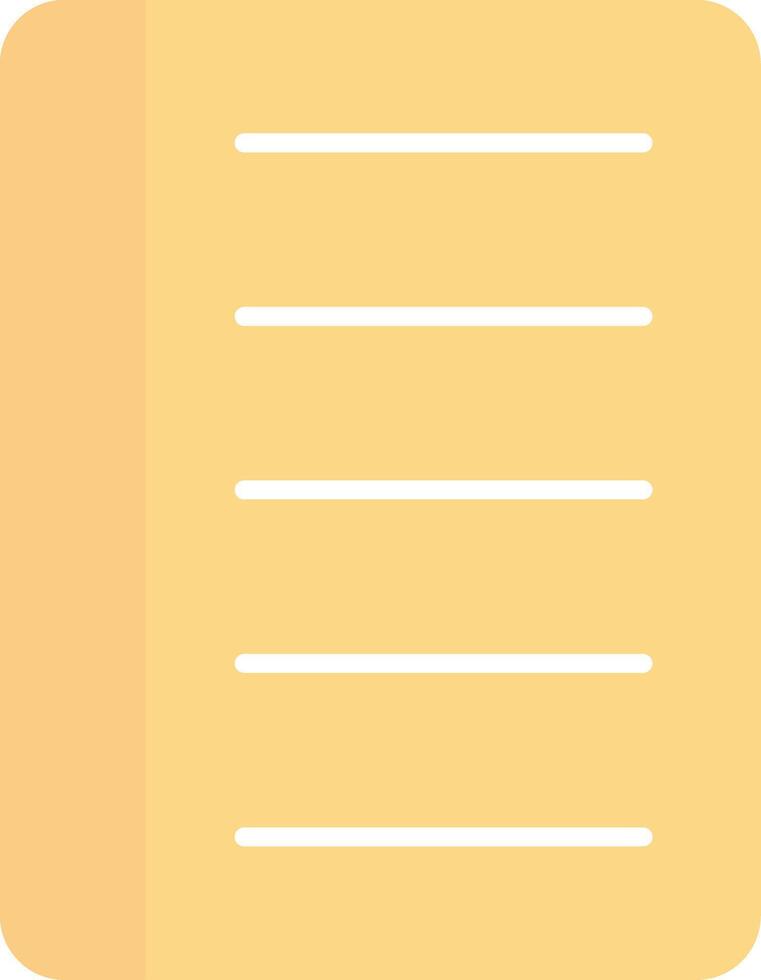 Notebook Flat Light Icon vector