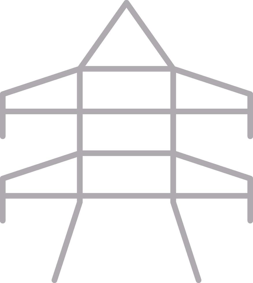 Tower Flat Light Icon vector