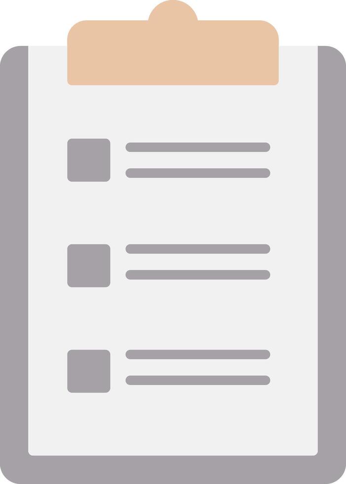 Clipboard Flat Light Icon vector