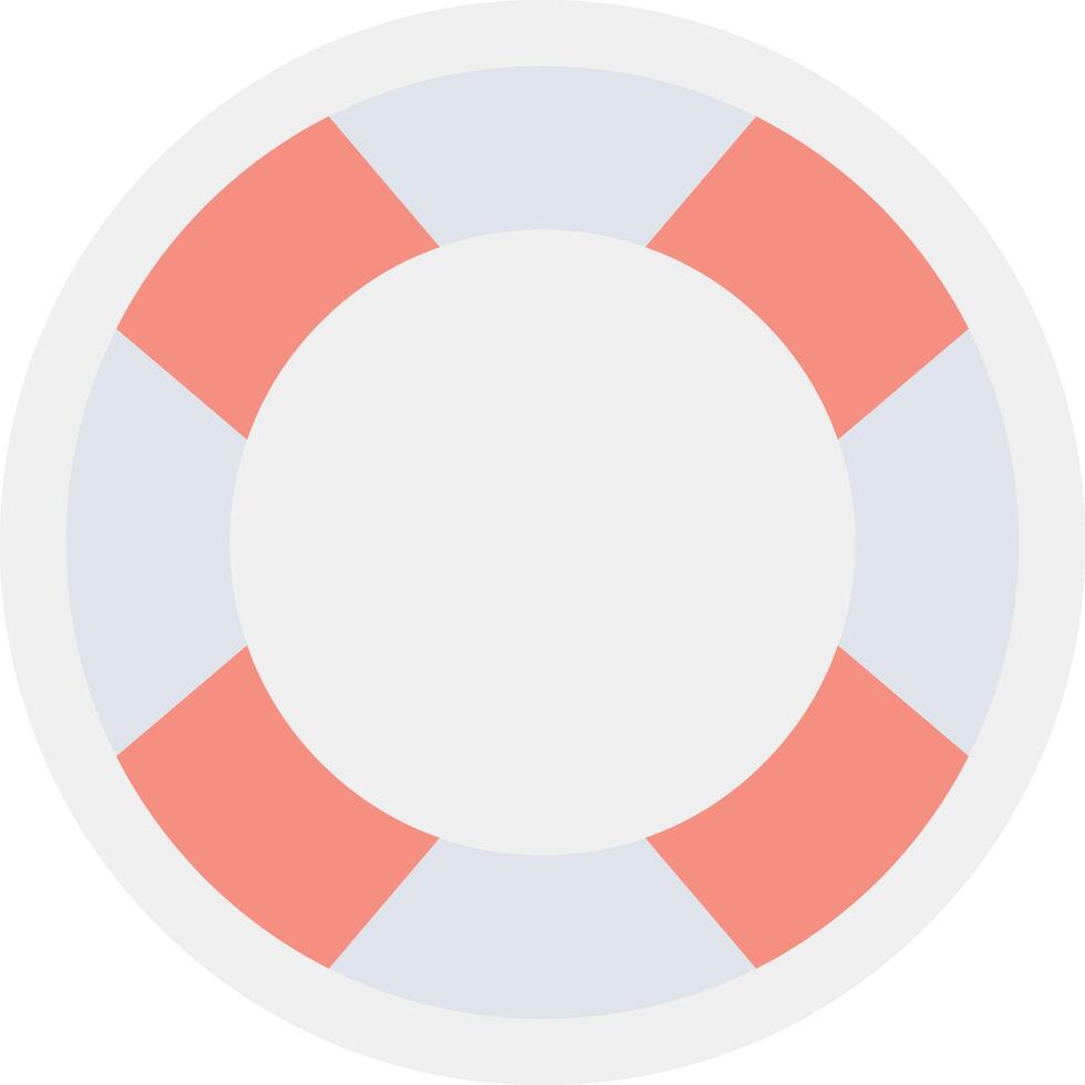 Lifebuoy Flat Light Icon vector