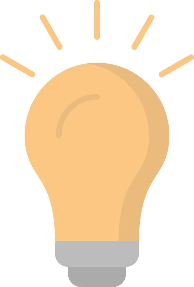 Bulb Flat Light Icon vector