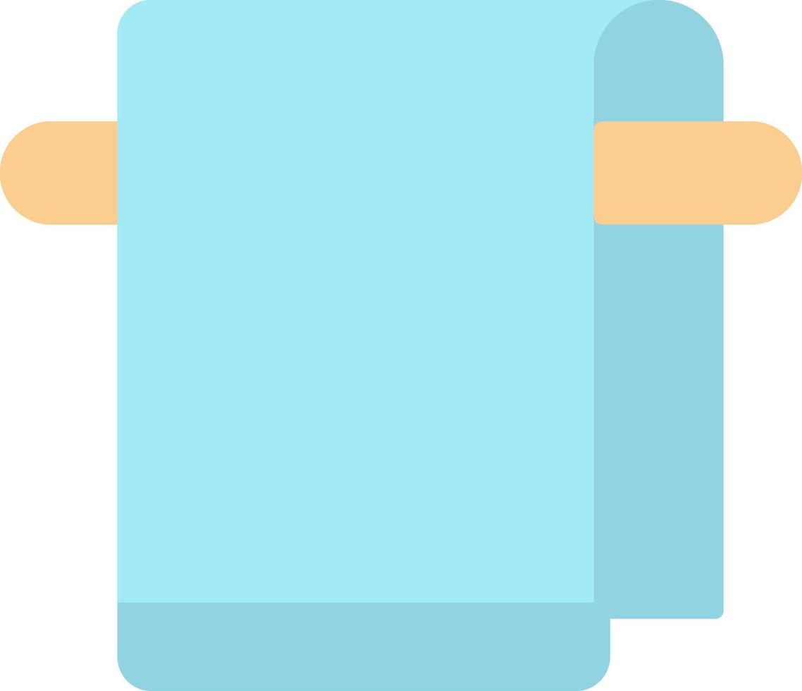 Towel Flat Light Icon vector