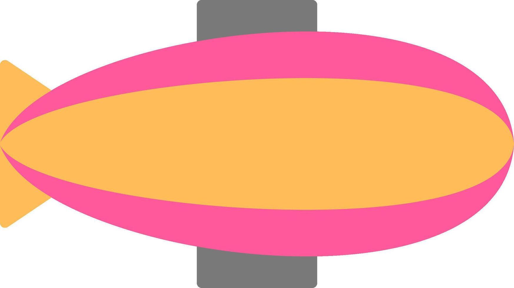 Zeppelin Flat Light Icon vector