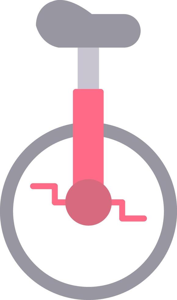 Monocycle Flat Light Icon vector