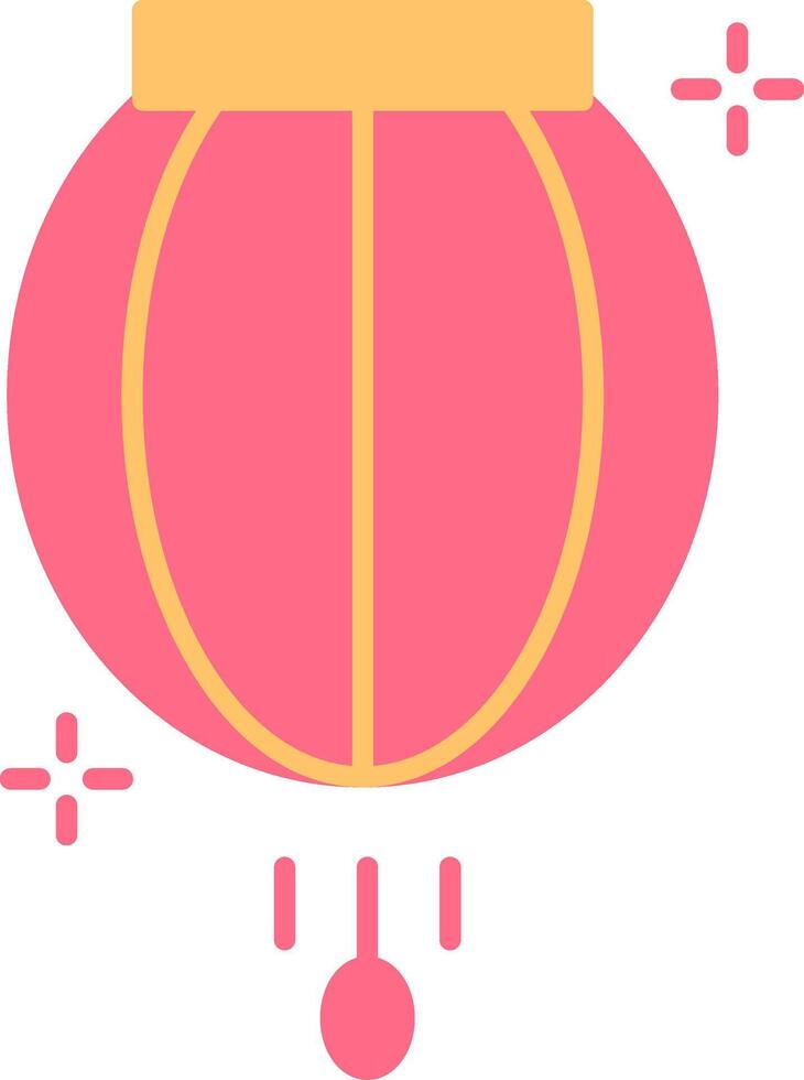 Lantern Flat Light Icon vector