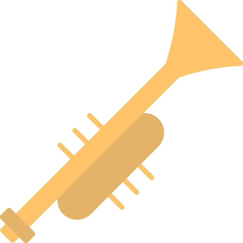 Trumpet Flat Light Icon vector