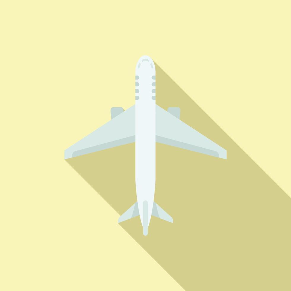 avión viaje icono plano vector. vacaciones viaje vector