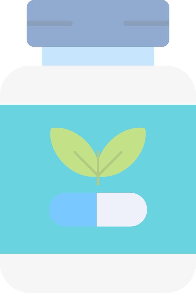 Supplements Flat Light Icon vector