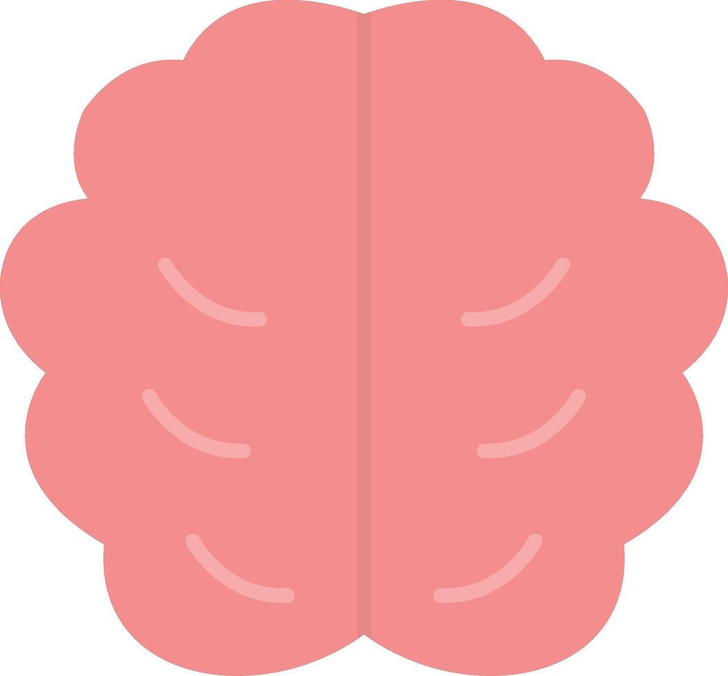 Brain Flat Light Icon vector