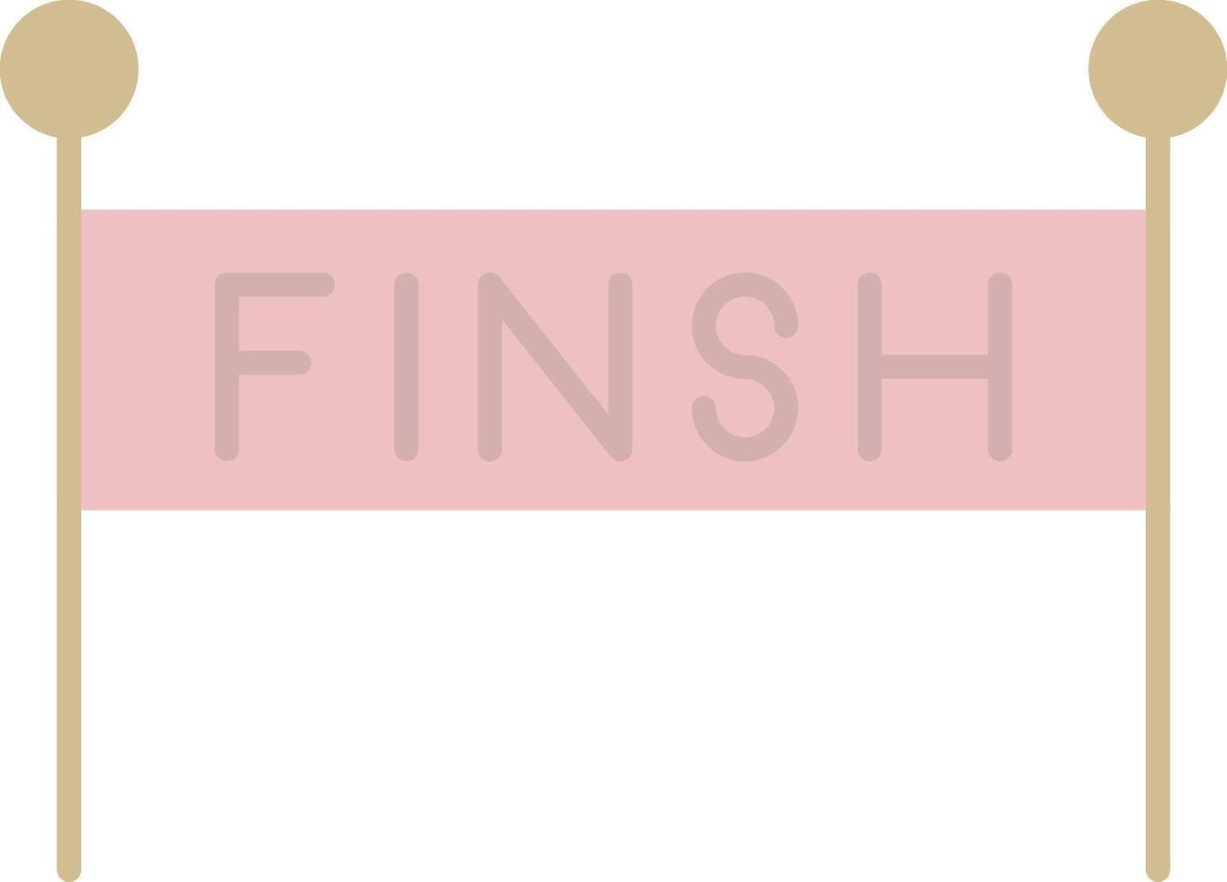 Finish Line Flat Light Icon vector