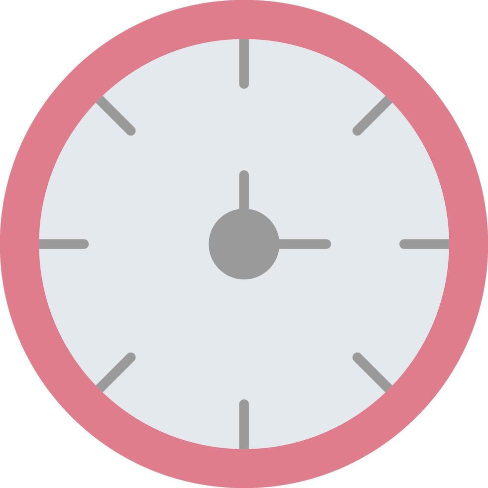Clock Flat Light Icon vector