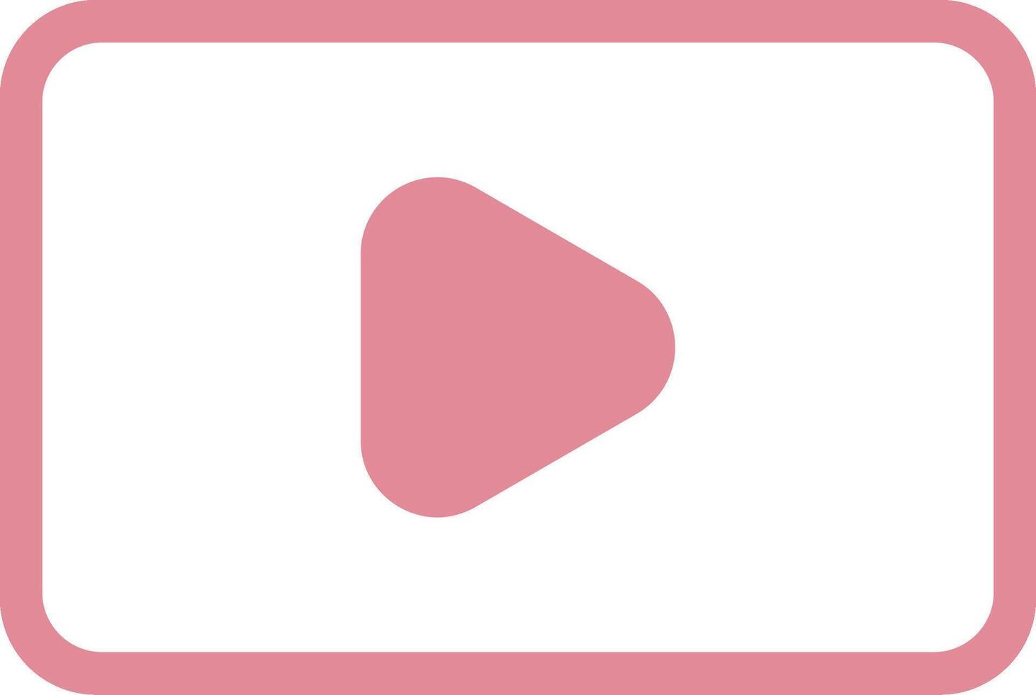 Video Flat Light Icon vector