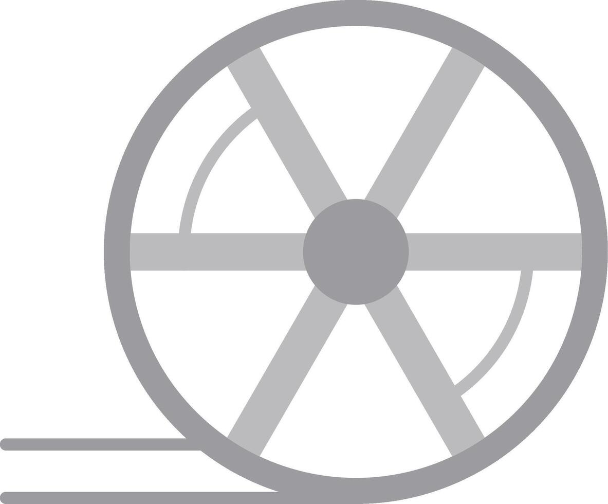 Wheel Flat Light Icon vector
