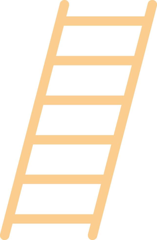 escalera plano ligero icono vector