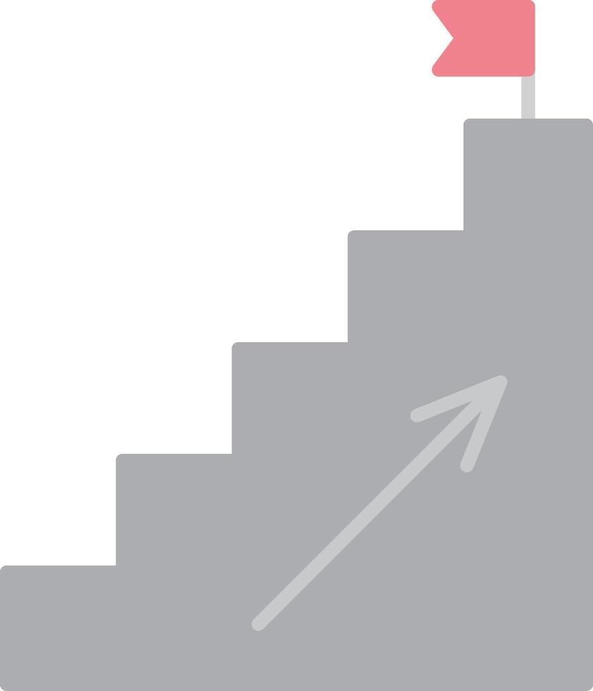 Steps Flat Light Icon vector