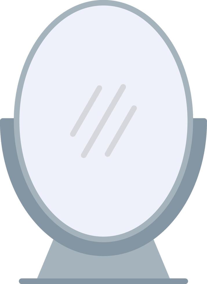 espejo plano ligero icono vector