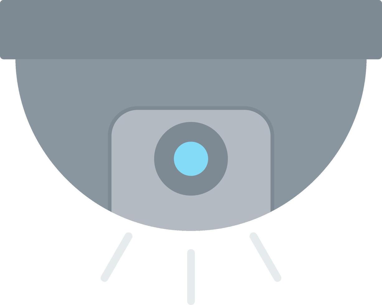 Cctv Flat Light Icon vector