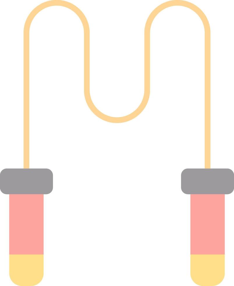 Skipping Rope Flat Light Icon vector