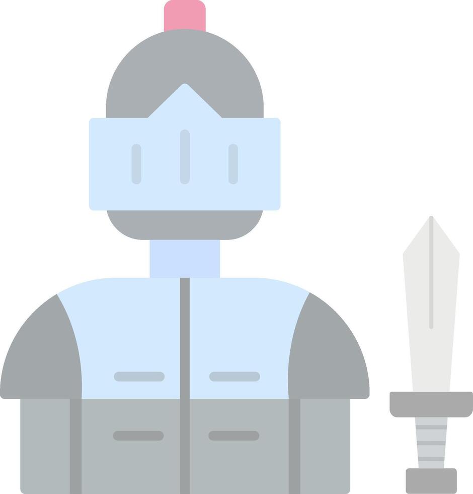 Knight Flat Light Icon vector