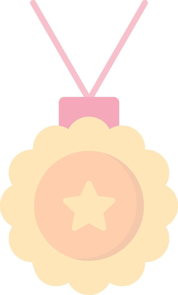 Medallion Flat Light Icon vector