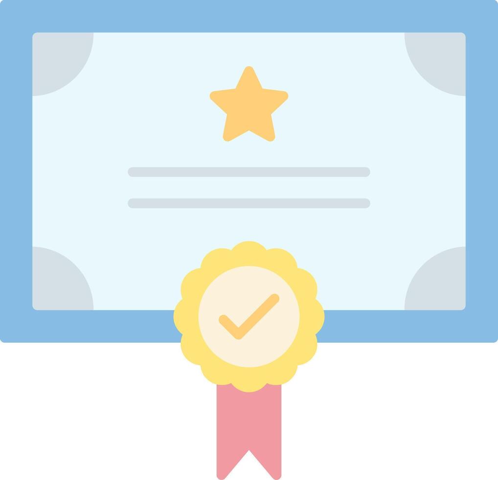 Qualify Flat Light Icon vector