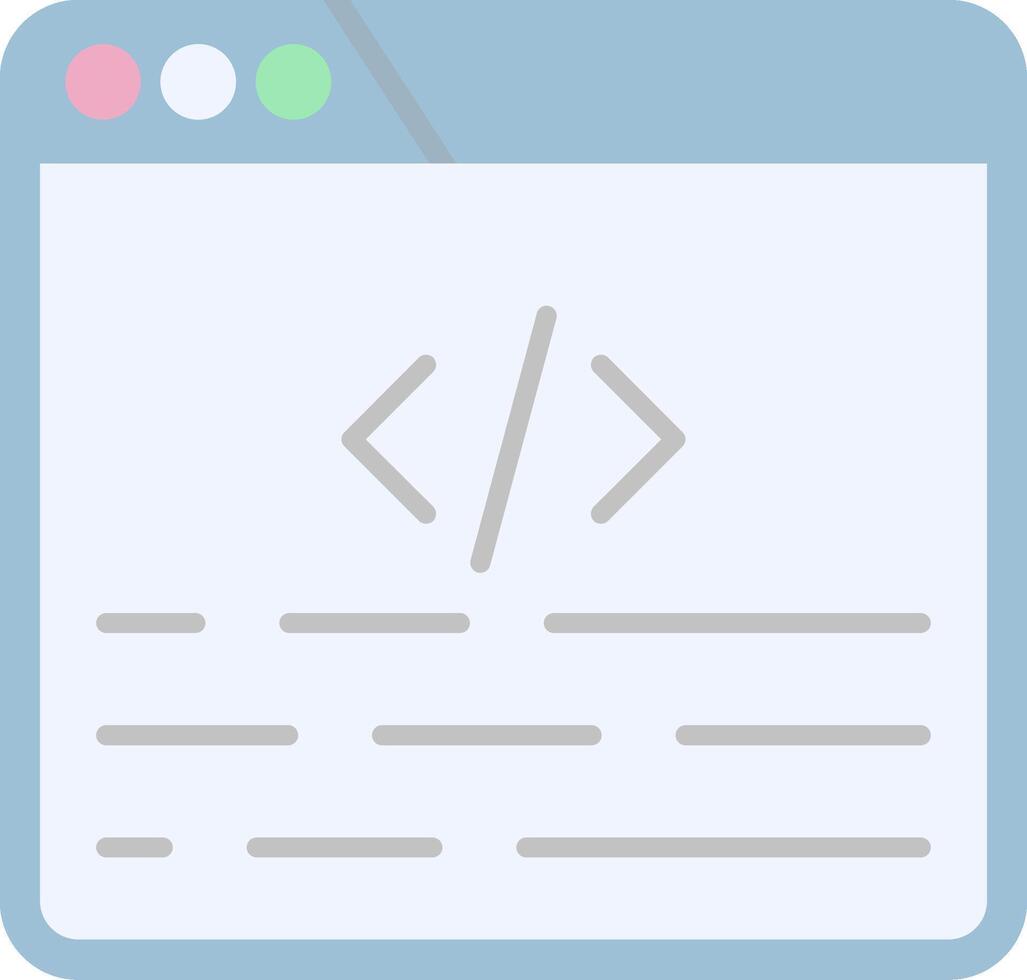Coding Flat Light Icon vector