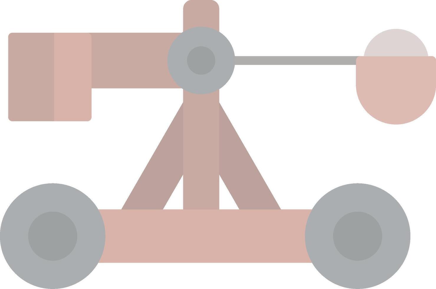 Catapult Flat Light Icon vector