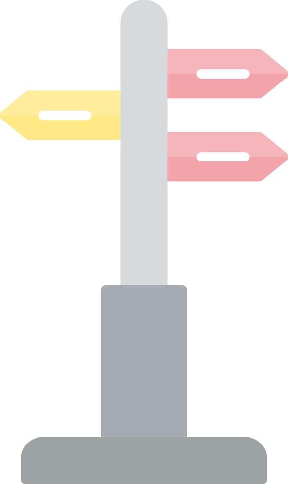 Directional Sign Flat Light Icon vector