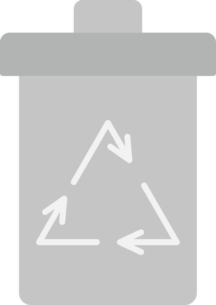 Recycle Bin Flat Light Icon vector