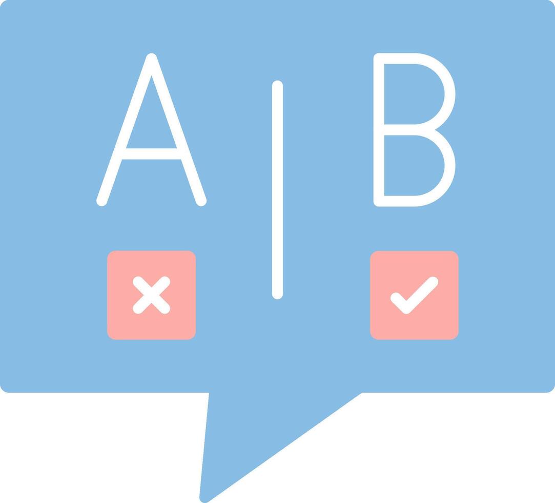 Ab Testing Flat Light Icon vector