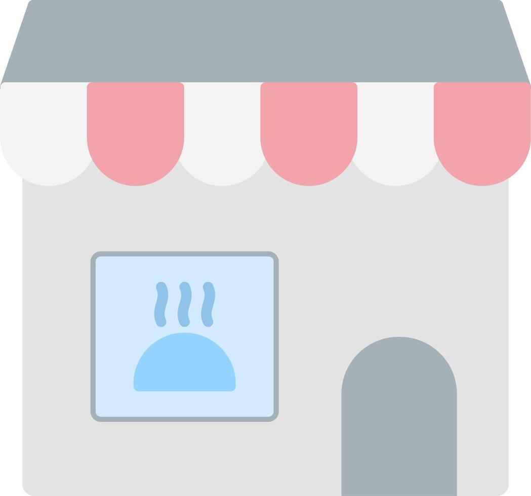 Grocery Store Flat Light Icon vector