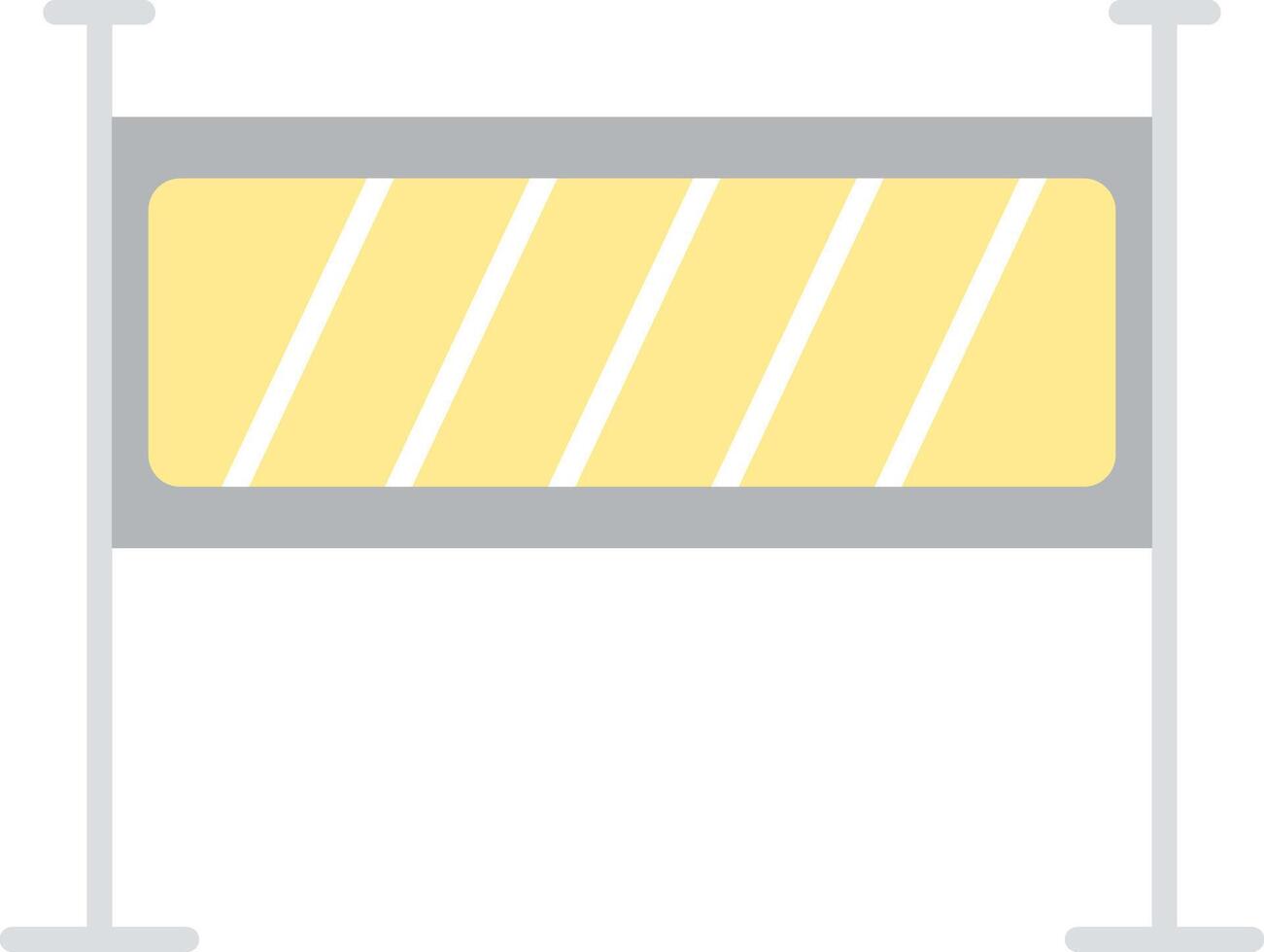 Barrier Flat Light Icon vector