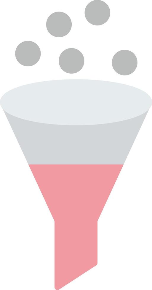 Funnel Flat Light Icon vector