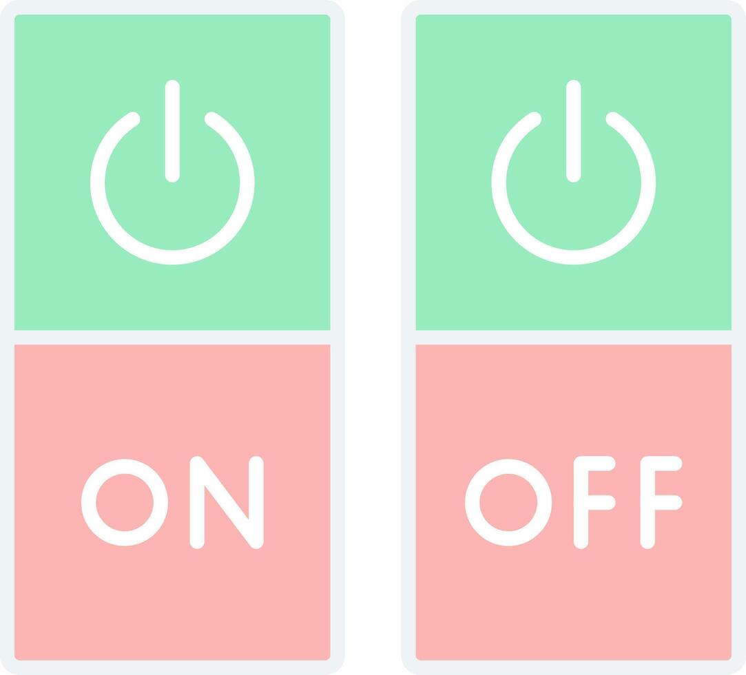 Switch Flat Light Icon vector