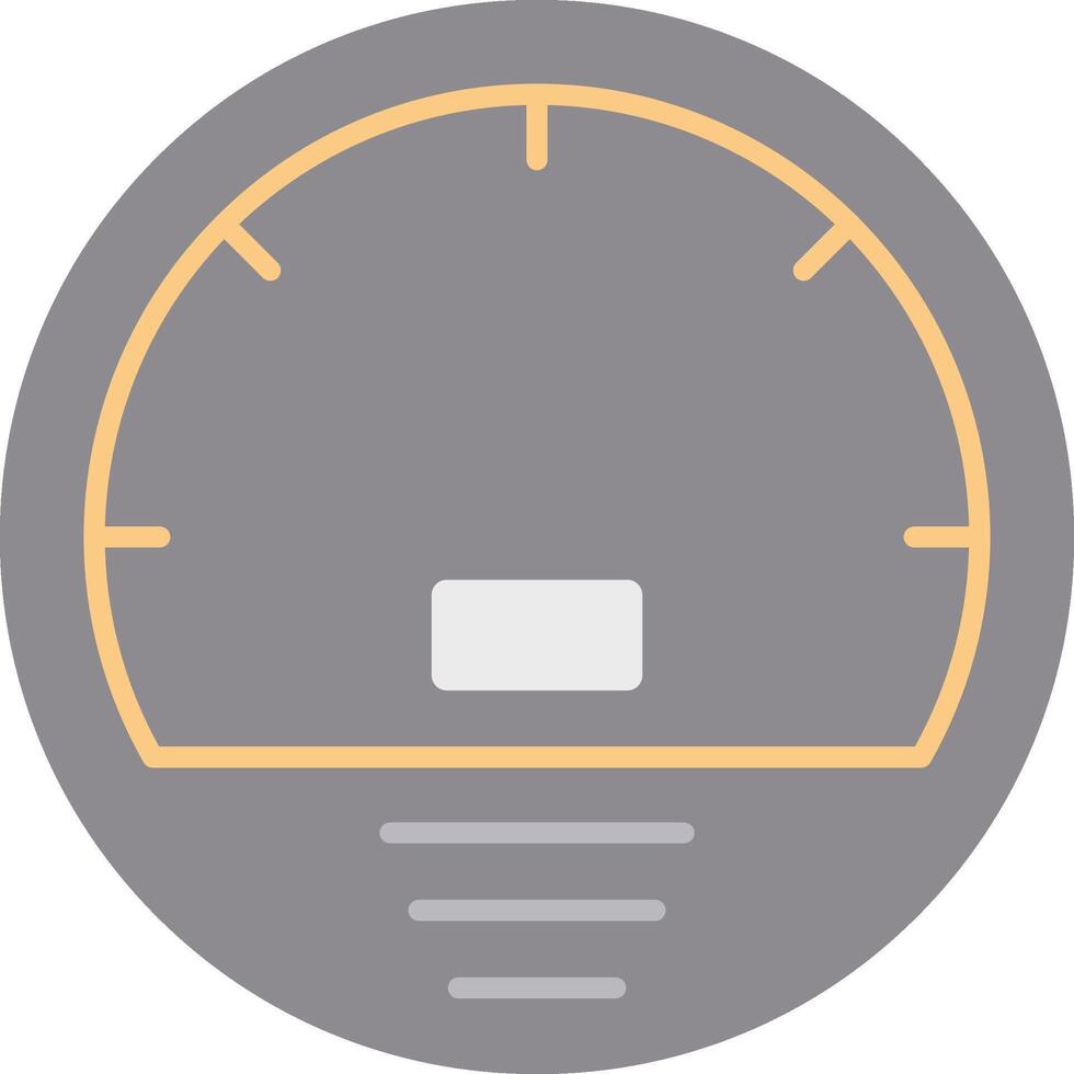 Speedometer Flat Light Icon vector