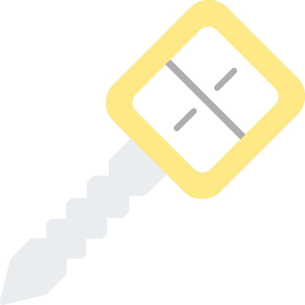 Car Key Flat Light Icon vector